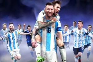 梅西阿根廷国家队生涯数据：196场比赛，打进115球，61次助攻