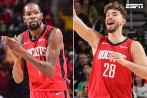 9胜3负！美媒：杜兰特+申京合砍65分 火箭看起来很恐怖